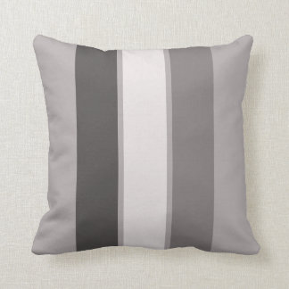 Warm Grey 3 Stripe (3 of 3) 16" Throw Pillow
