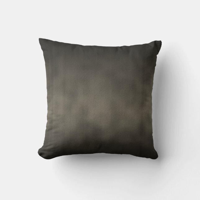 Warm Grey Goth Ombre Background Art Cushion (Front)