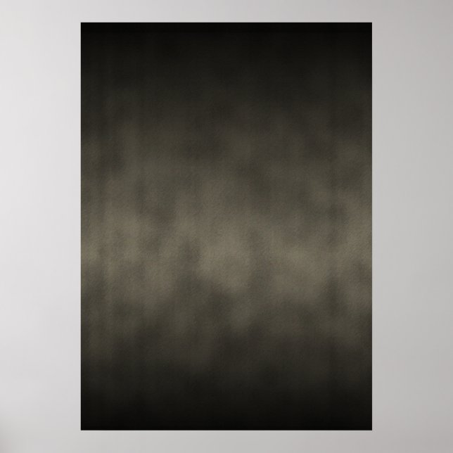 Warm Grey Goth Ombre Background Art Poster (Front)