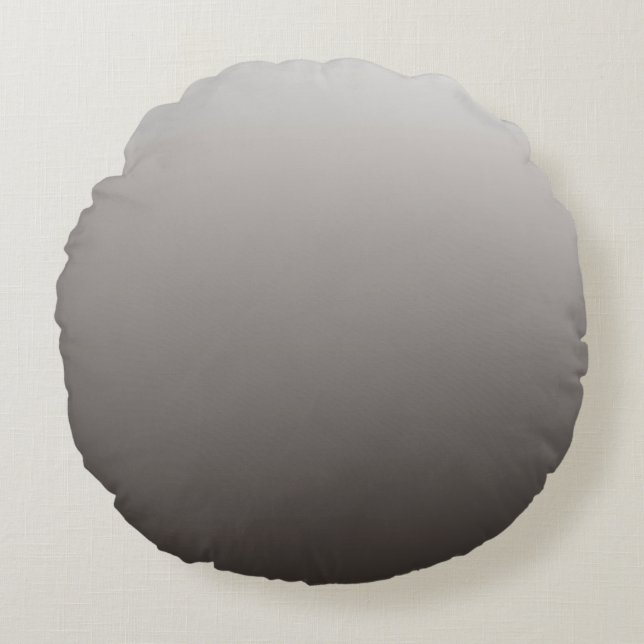 Warm Grey Grey Light to Deep Tones Round Cushion (Front)