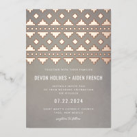 Warm Grey Southwest Gleam Wedding Rose Gold