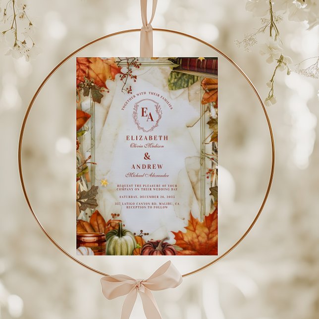 Warm Harvest Country Farm Wedding Invitation (Creator Uploaded)