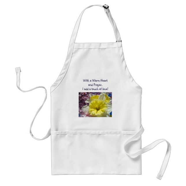 Warm Heart & Prayer Add a touch of Love! apron (Front)