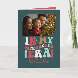Warm Hearth Fun Retro Christmas Photos Holiday Card
