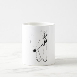 Warm Hearth Pup in Ink Coffee Mug