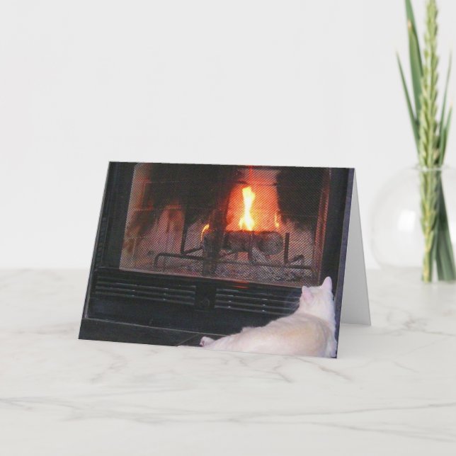 Warm Holiday Thoughts Card (Front)