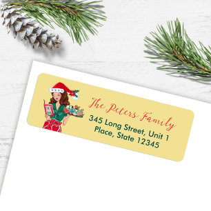 Warm Holiday Wishes   Address Return Labels