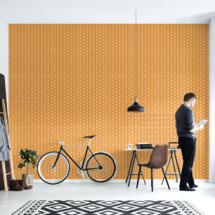 Warm honeycomb pattern Wallpaper