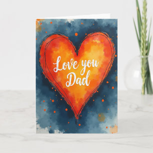 Warm Hues Love You Dad Card