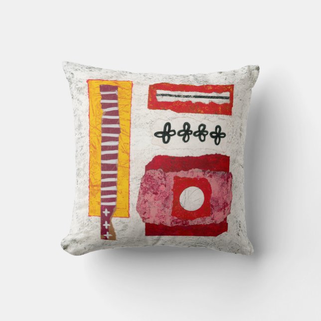 Warm In Here Throw Pillow - Abstract Art (Front)