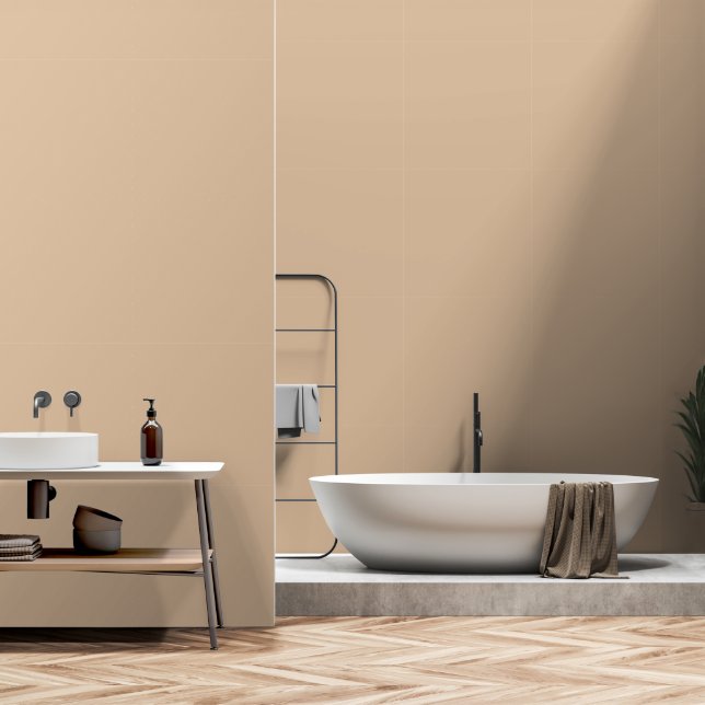 Warm & Inviting Honey Peach Bliss Wallpaper (Bathroom)