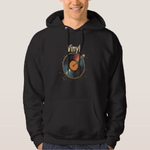 Warm Joy Vintage Vinyl Record Listening Retro Aest Hoodie