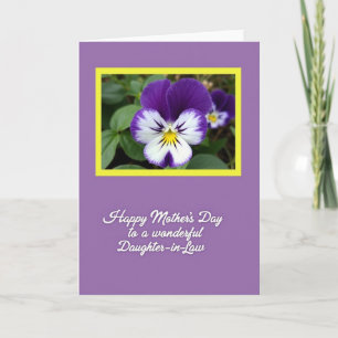 Warm Lavender Mothers Day Card