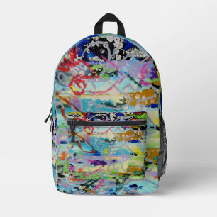 Warm Layers by Lydia's Art Sangria Printed Backpack