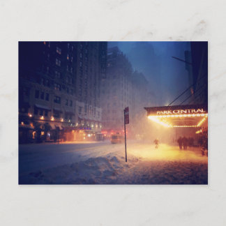 Warm Lights On A Cold Night Postcard