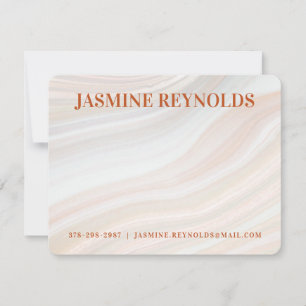 Warm Marble Geode Card