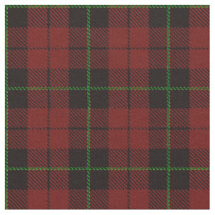 Warm Maroon, red plaid fabric w/green stripe