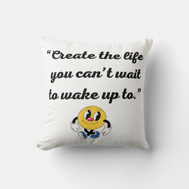 Warm Minimal Art Pillow (Front)