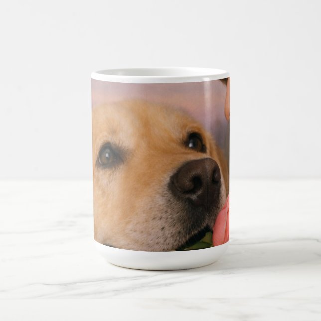 Warm Moments Dog With Rose Mug (Center)