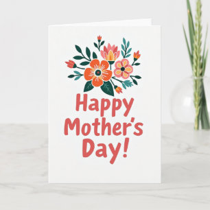 Warm Mothers Day Design Card