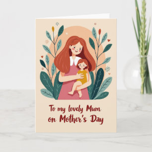Warm Mothers Day Family Card