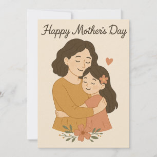 Warm Mother's Day Hug Holiday Card