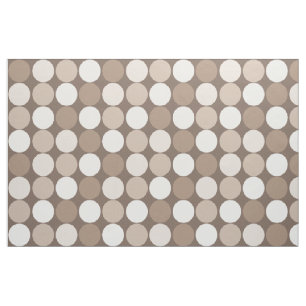 Warm Neutral Earth Geometric Circles Fabric