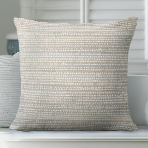 Warm Neutral Modern Throw Pillow