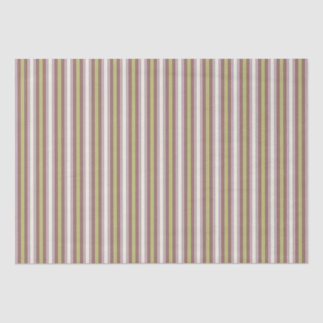 Warm Neutrals Vertical Candy Stripes Craft Tissue Paper (Front)
