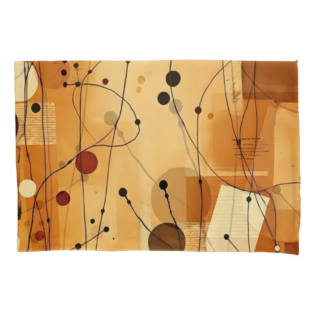 Warm Organic Minimalist Palette Pillow Case (Front)