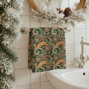 Warm Paisley Towel Boho Gift for Grandparents Home