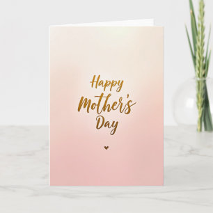 Warm Pastel Mothers Day Card