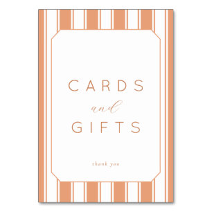 Warm Peach Minimalist Gratitude Card