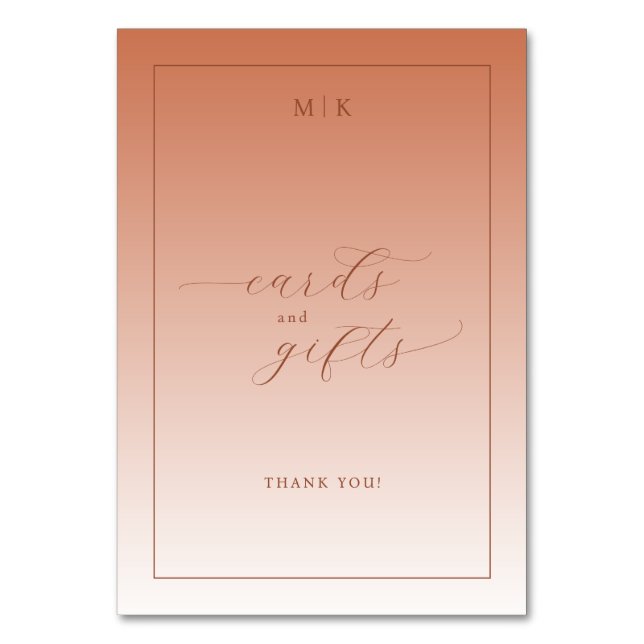 Warm Peach Minimalist Gratitude Card (Front)