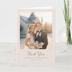 Warm Photo Thank You Card