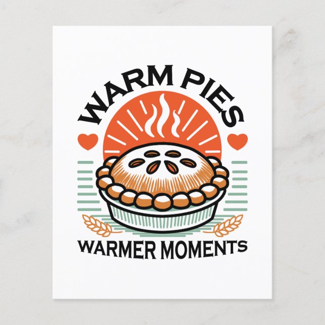 Warm Pies Warmer Moments – Cosy Autumn Design Flyer (Front)