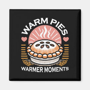 Warm Pies Warmer Moments – Cosy Autumn Design Magnet