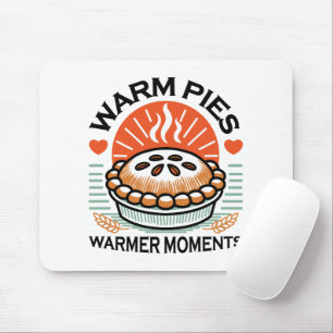 Warm Pies Warmer Moments – Cosy Autumn Design Mouse Pad