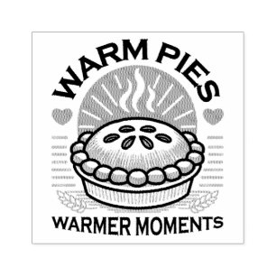Warm Pies Warmer Moments – Cosy Autumn Design Rubber Stamp