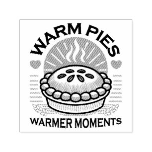 Warm Pies Warmer Moments – Cosy Autumn Design Self-inking Stamp