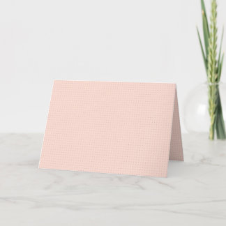 Warm Pink Darker Dot Grid Pattern Foldable Card