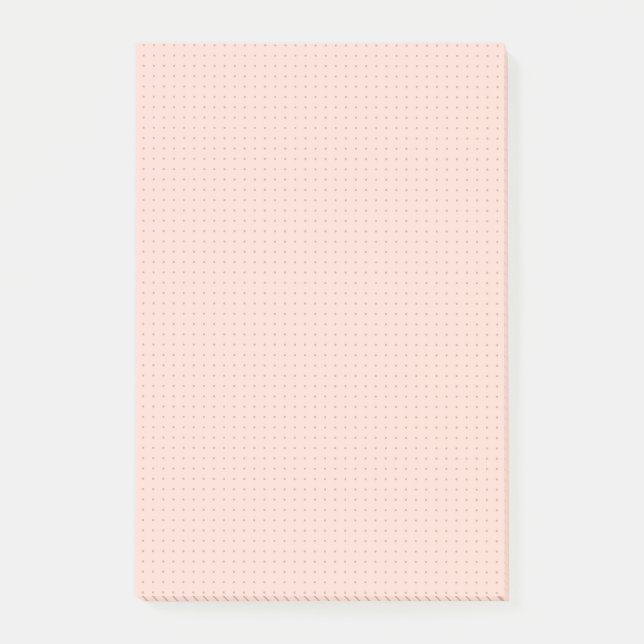 Warm Pink Dot Grid Darker Notes (Front)