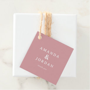 Warm Pink Gratitude Tag