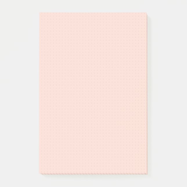 Warm Pink Light Dot Grid Notes (Front)