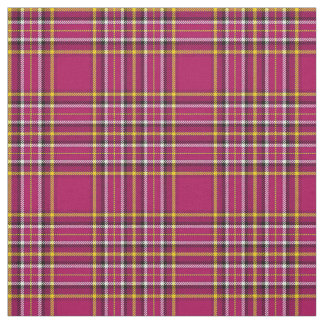Warm pink plaid, with gold/white/black stripe fabric