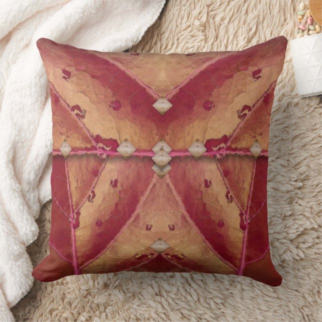 Warm Red and Gold Clutch Cushion (Blanket)