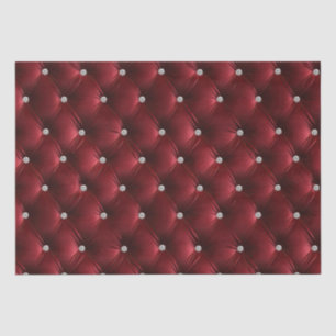 Warm Red Chic Faux Velvet Tissue Paper