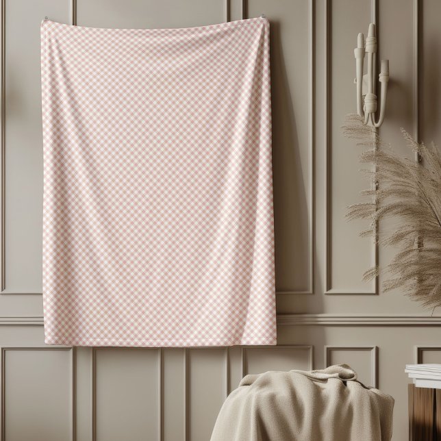 Warm Rose Gold Plaid Blanket for Every Season (Warm Rose Gold Plaid Blanket for Every Season)