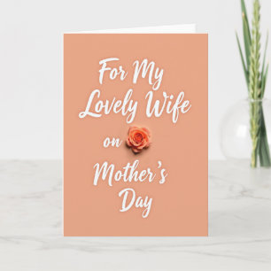 Warm Rose Mothers Day Card