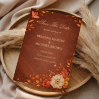 Warm Rustic Floral Autumn
